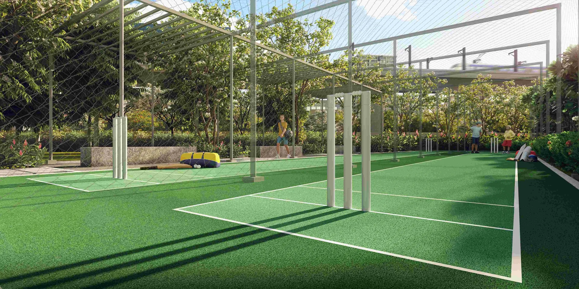 Mahindra Sadahalli cricket practice nets (representative)