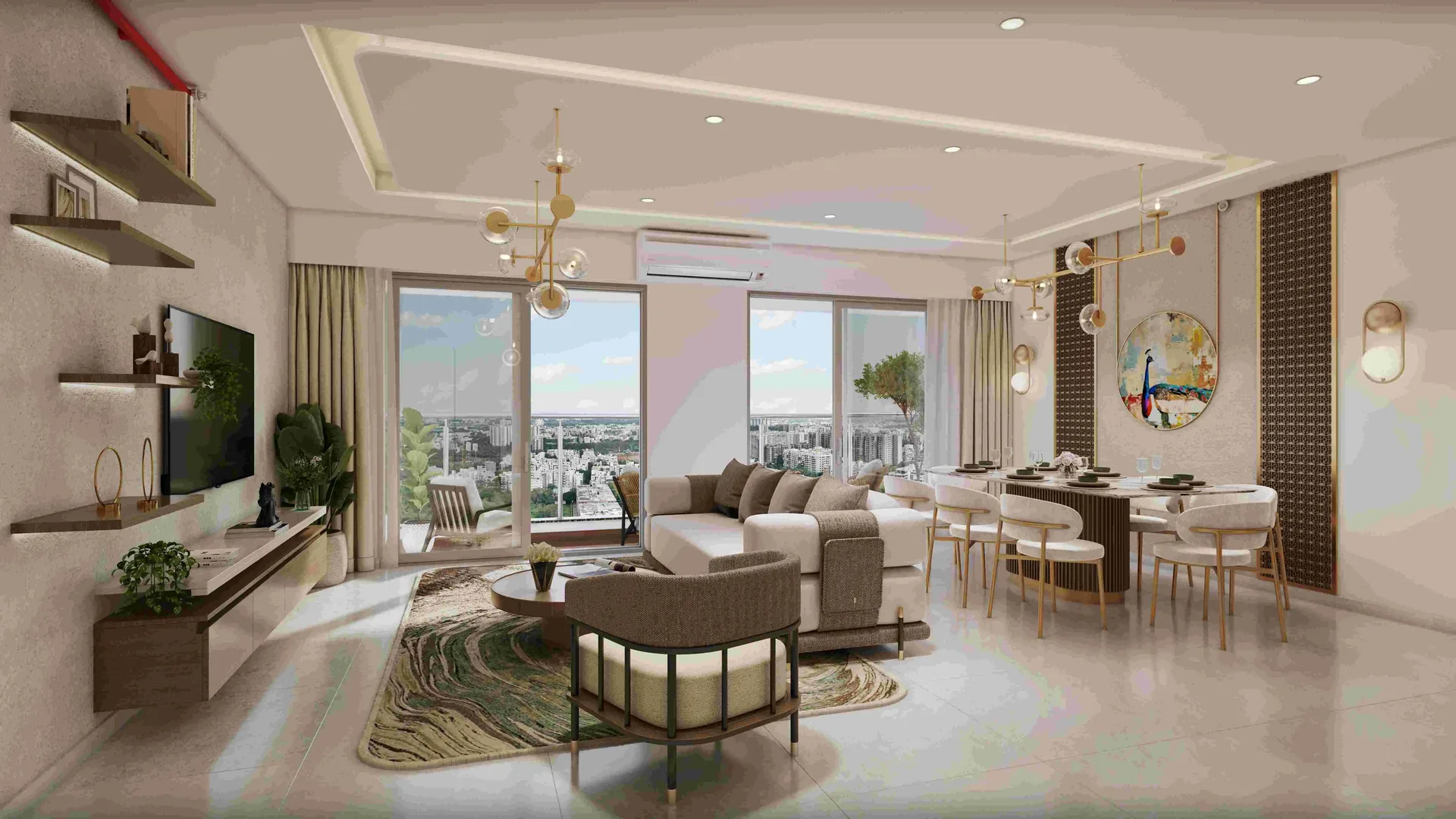 Mahindra Sadahalli living dining room interior (representative)